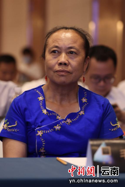 图为到现场交流的国家级制茶大师毛光琼。供图 图为到现场交流的国家级制茶大师毛光琼。供图